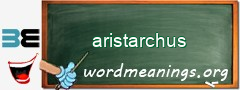 WordMeaning blackboard for aristarchus